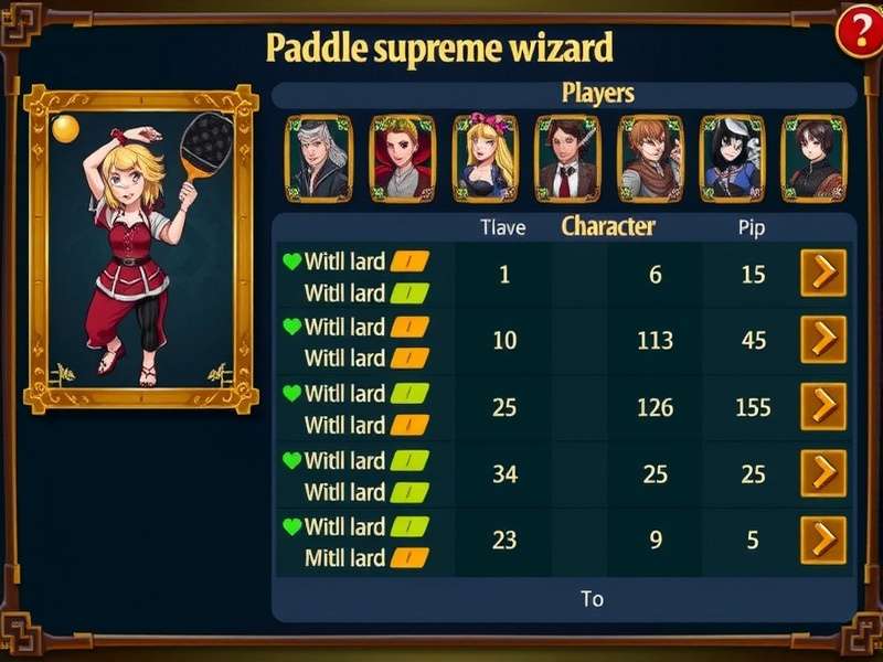 Paddle Supreme Wizard player demographics chart